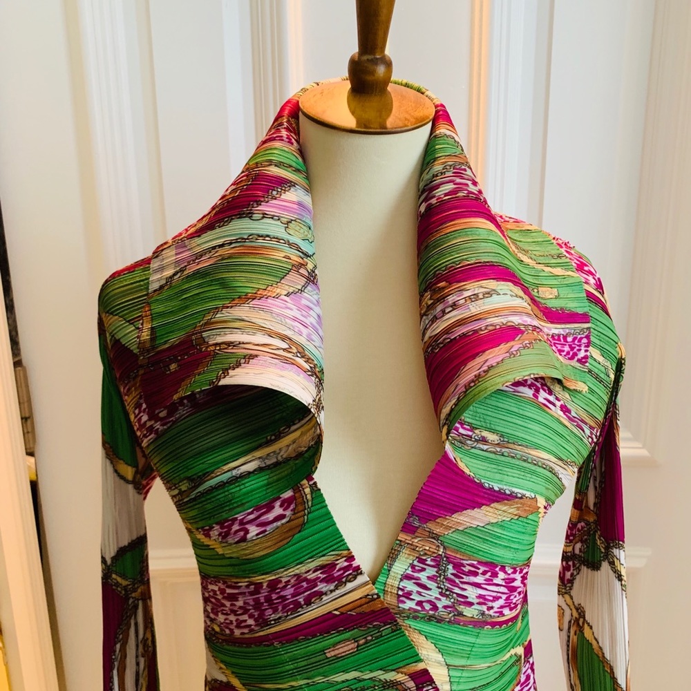 One size stretch folded fabric jacket custom made - Picture 2 of 5